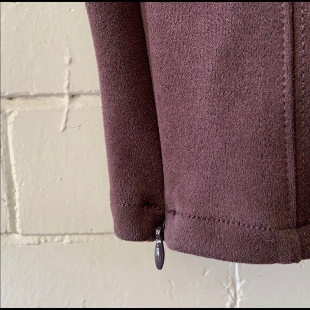 Anthropologie Faux suede leggings zipper bottom - Picture 6 of 8